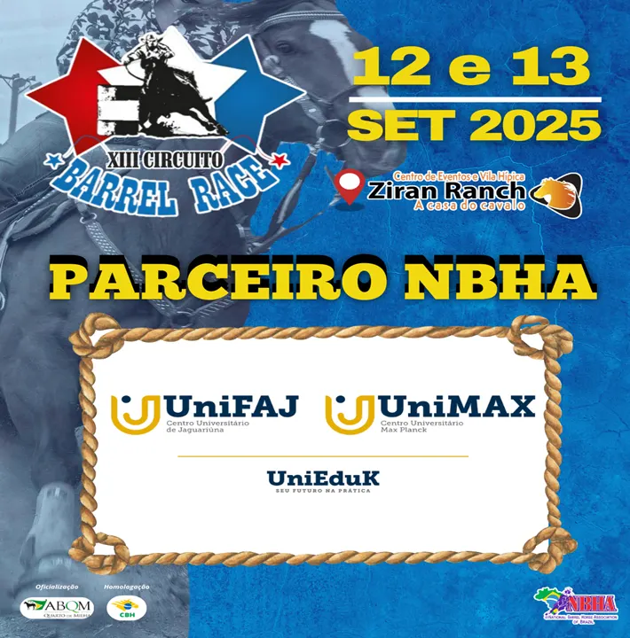 1ª ETAPA XIII CIRCUITO BARREL RACE – GRUPO UNIEDUK