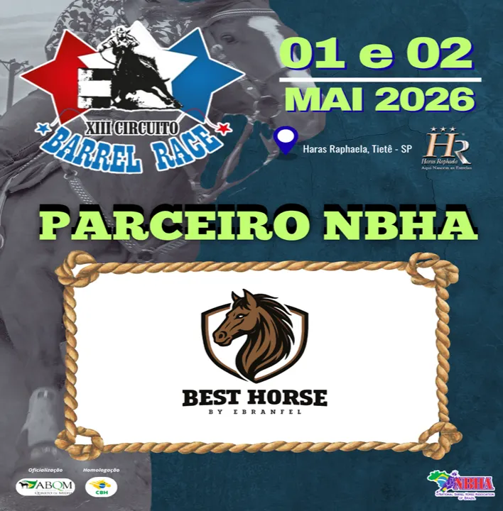 4ª ETAPA XIII CIRCUITO BARREL RACE – BEST HORSE