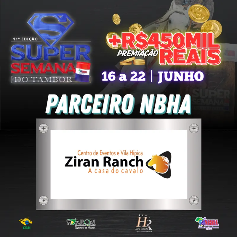 11ª EDIÇÃO SUPER SEMANA DO TAMBOR – VILA HÍPICA ZIRAN RANCH