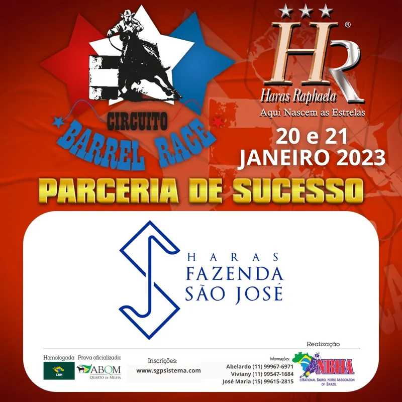 2ª ETAPA DO X CIRCUITO BARREL RACE HARAS FAZENDA SÃO JOSÉ