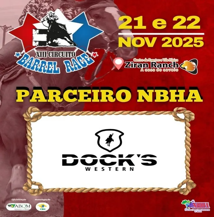 2ª ETAPA XIII CIRCUITO BARREL RACE – DOCK’S WESTERN