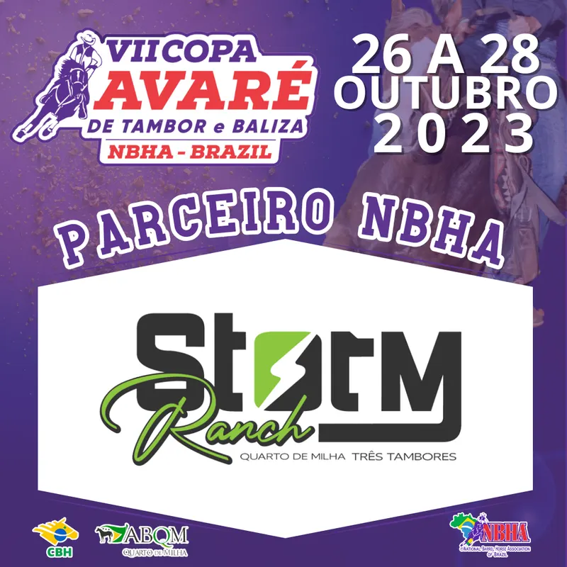 3ª ETAPA VII COPA AVARÉ TAMBOR & BALIZA – STORM RANCH