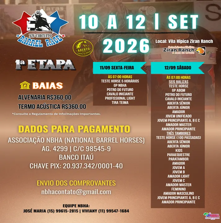 1ª ETAPA XIV CIRCUITO BARREL RACE