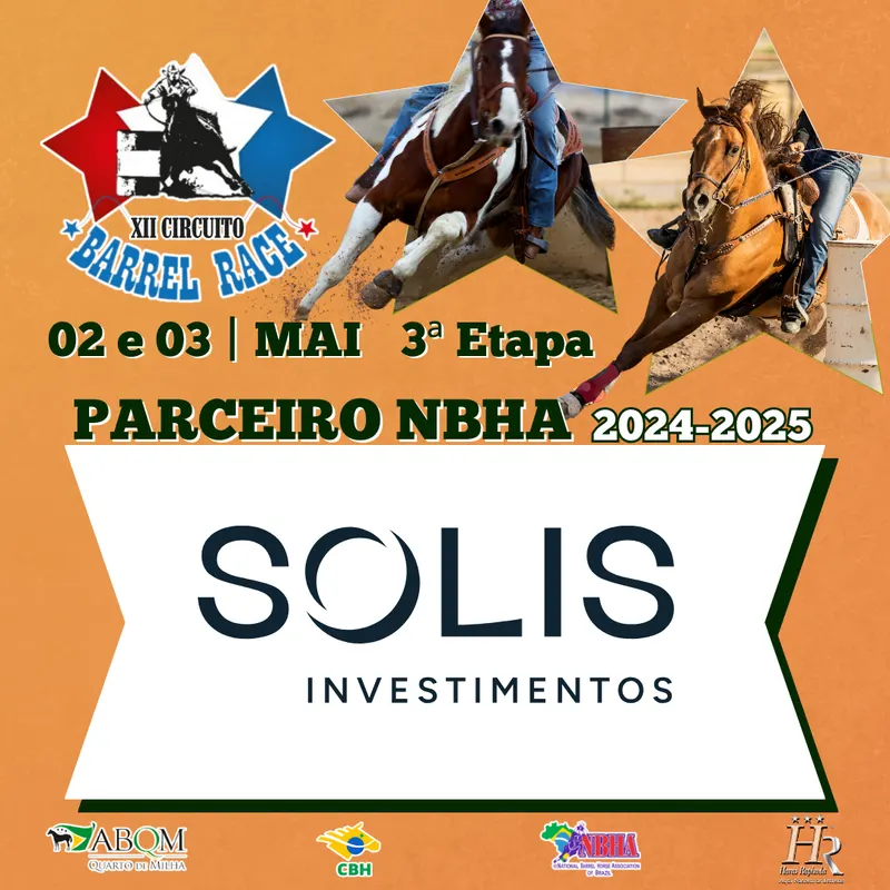 3ª ETAPA XII CIRCUITO BARREL RACE – SOLIS INVESTIMENTOS