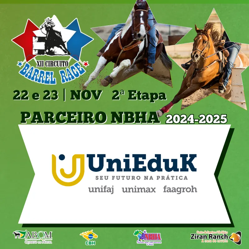 2ª ETAPA XII CIRCUITO BARREL RACE – GRUPO UNIEDUK