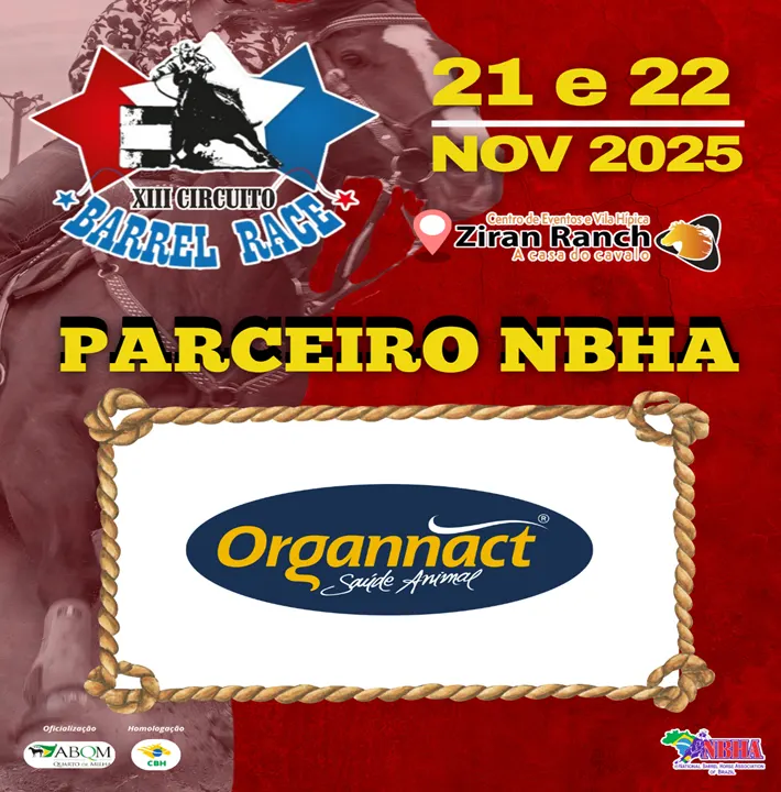 2ª ETAPA XIII CIRCUITO BARREL RACE – ORGANNACT