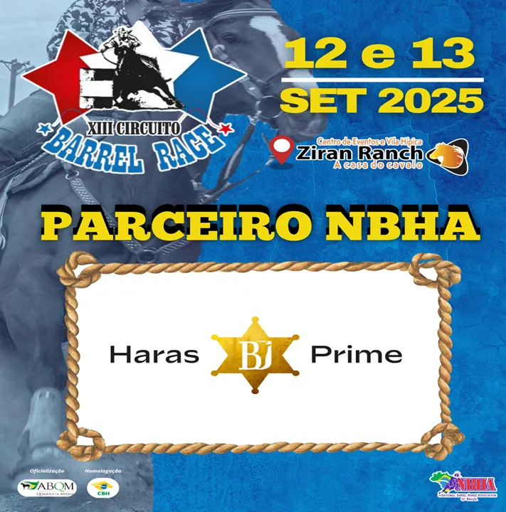 1ª ETAPA XIII CIRCUITO BARREL RACE – HARAS BJ PRIME