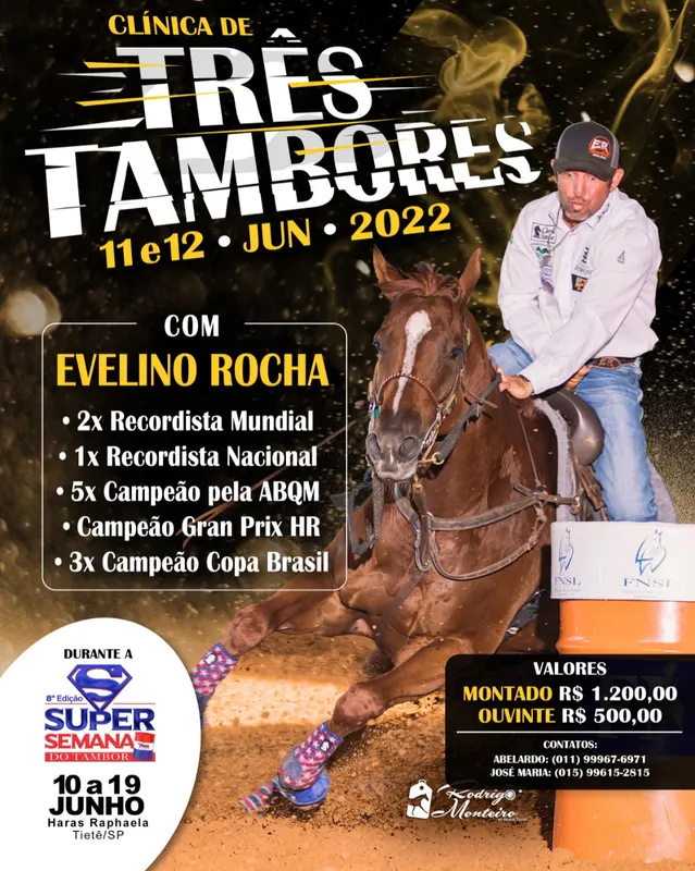 Clínica com Evelino Rocha !