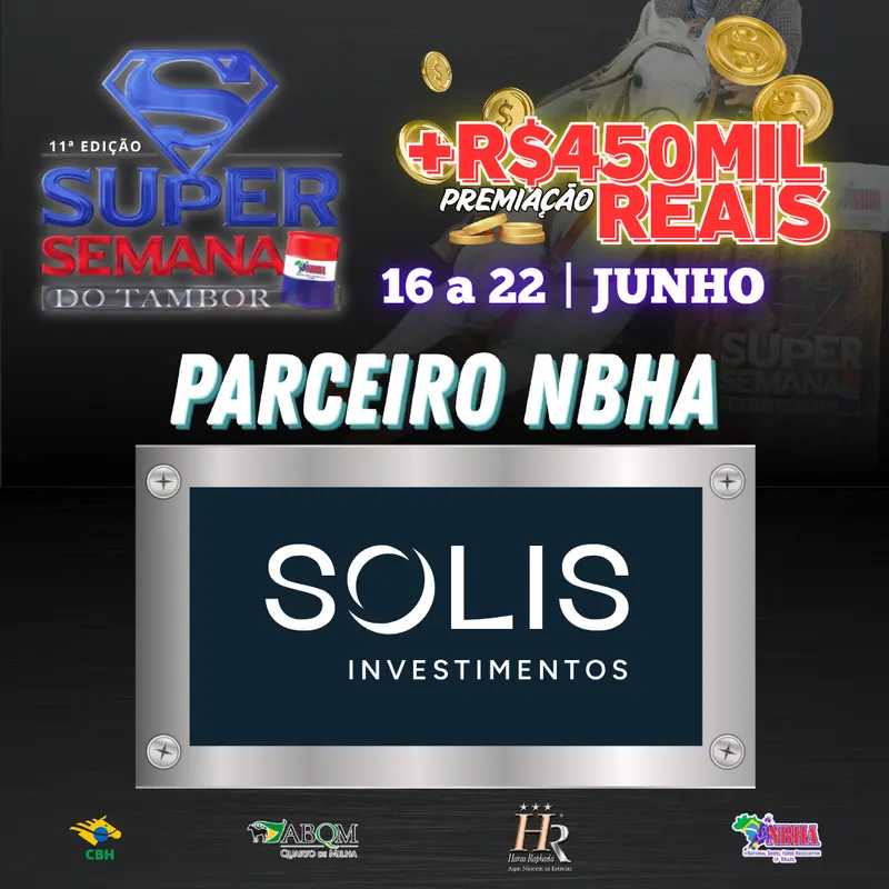 11ª EDIÇÃO SUPER SEMANA DO TAMBOR – SOLIS INVESTIMENTOS