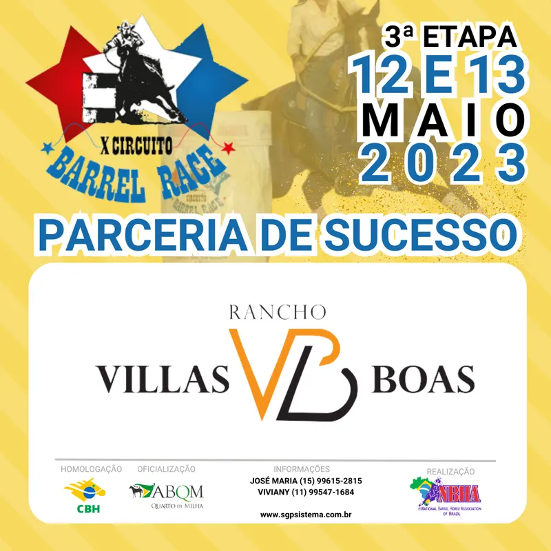X CIRCUITO BARREL RACE – RANCHO VILLAS BOAS