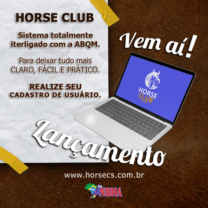 LANÇAMENTO Horse Club System NBHA, Gerenciamento de Provas Equestres!
