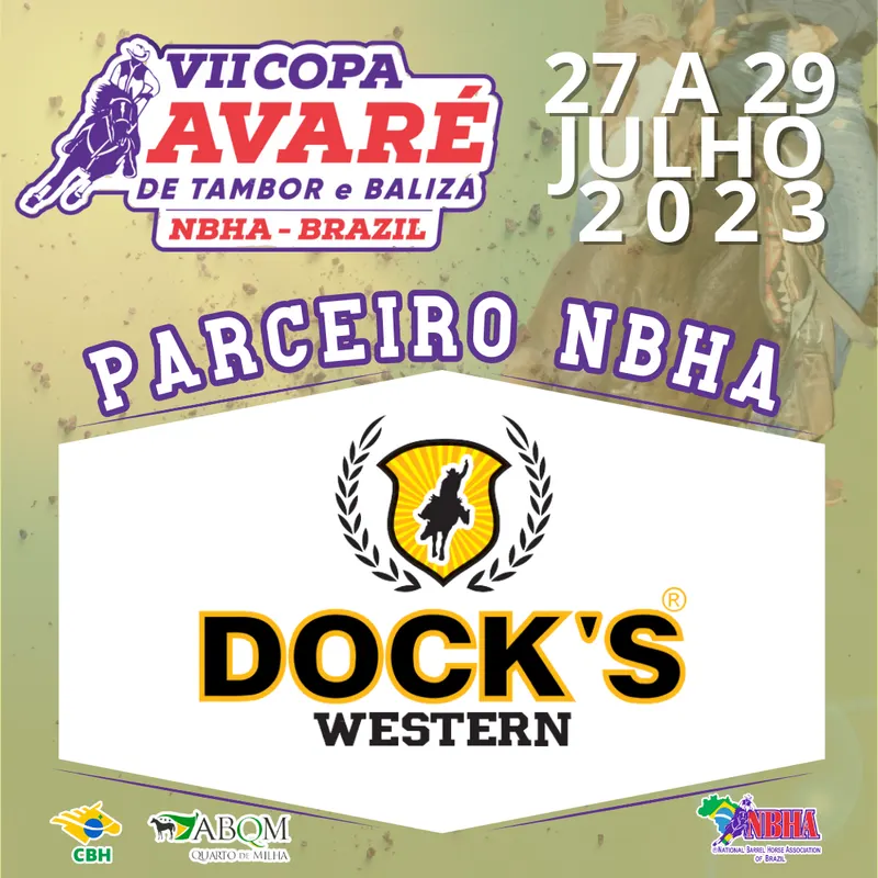VII COPA AVARÉ TAMBOR & BALIZA – DOCK’S WESTERN