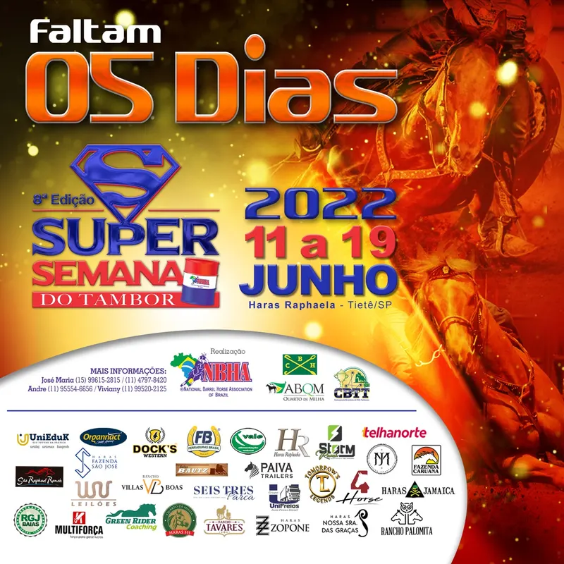 FALTAM 5 DIAS PARA SUPER SEMANA